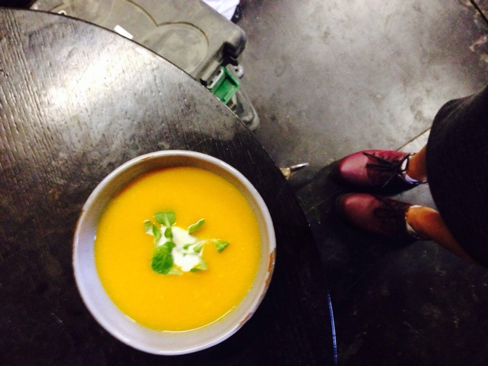 Тыквенный крем-суп с имбирем